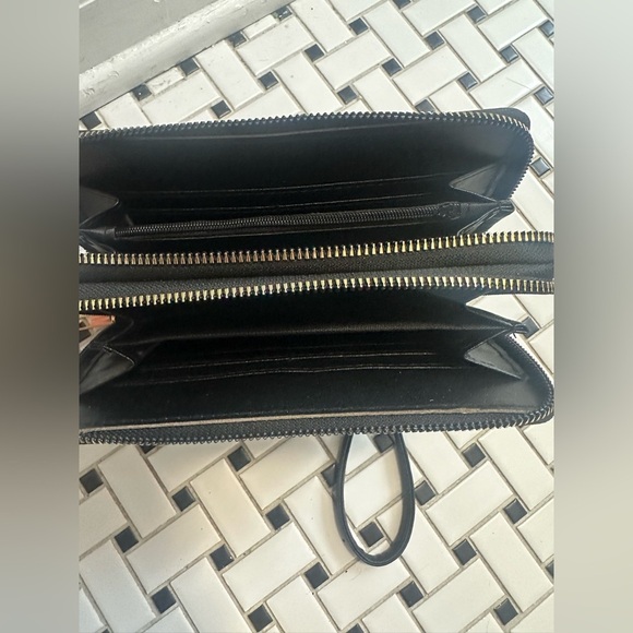 Black Wallet with Gold Accent - Picture 3 of 6